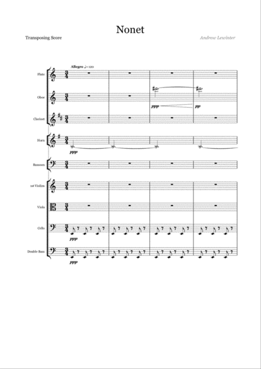 Nonet Nonet Small Ensemble scores gallery preview page 1