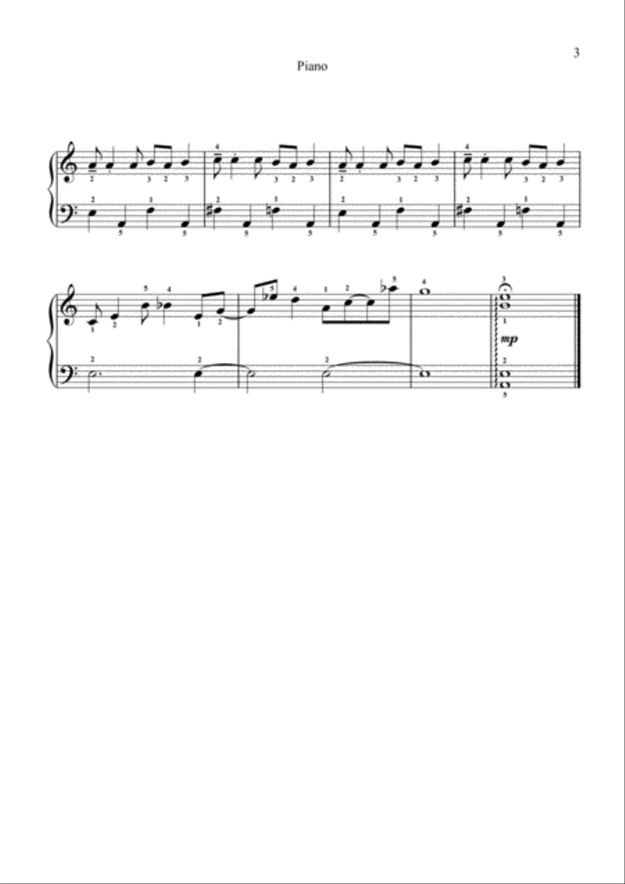 James Bond Theme Easy Piano scores gallery preview page 3