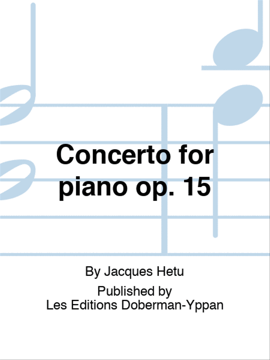 Concerto for piano op. 15 (score) Orchestra scores gallery preview page 1