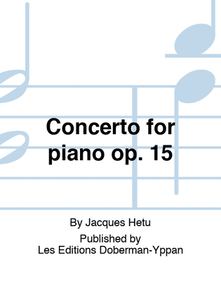 Concerto for piano op. 15 (score)