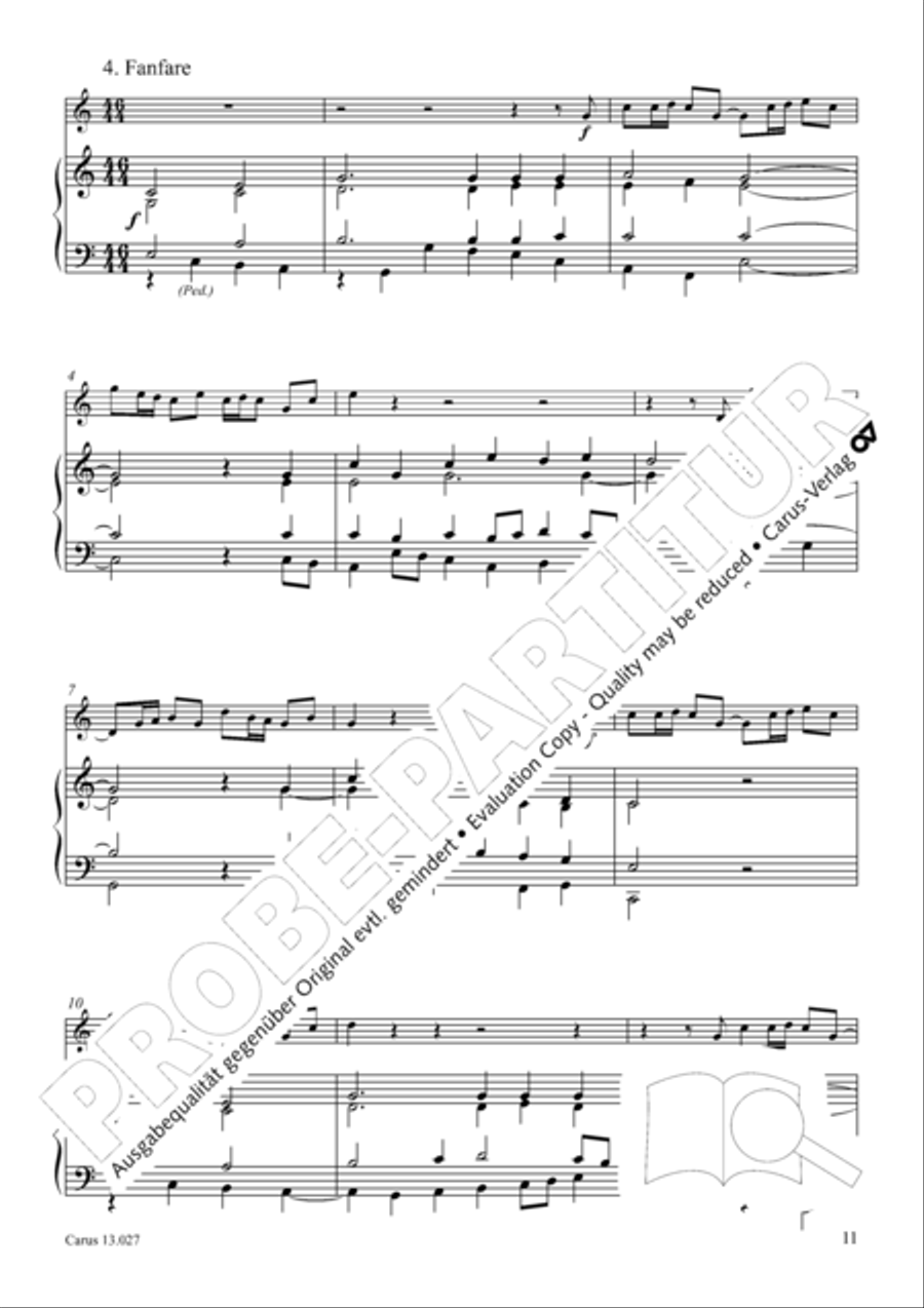 Wachet auf, ruft uns die Stimme Organ scores gallery preview page 12