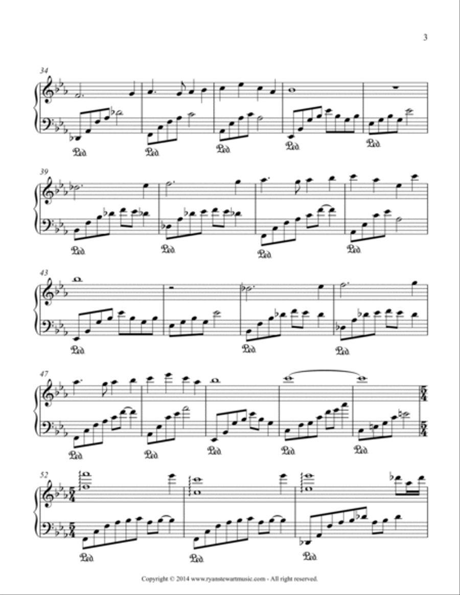 Windows of Time Piano Solo scores gallery preview page 3