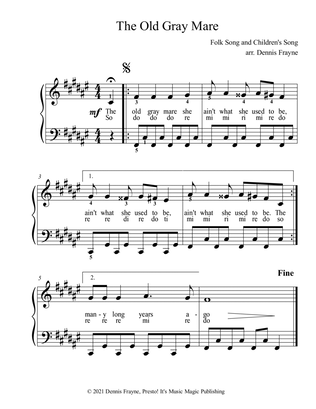 La cucaracha (big letter notation) (arr. Dennis Frayne) Sheet Music, Dennis Frayne
