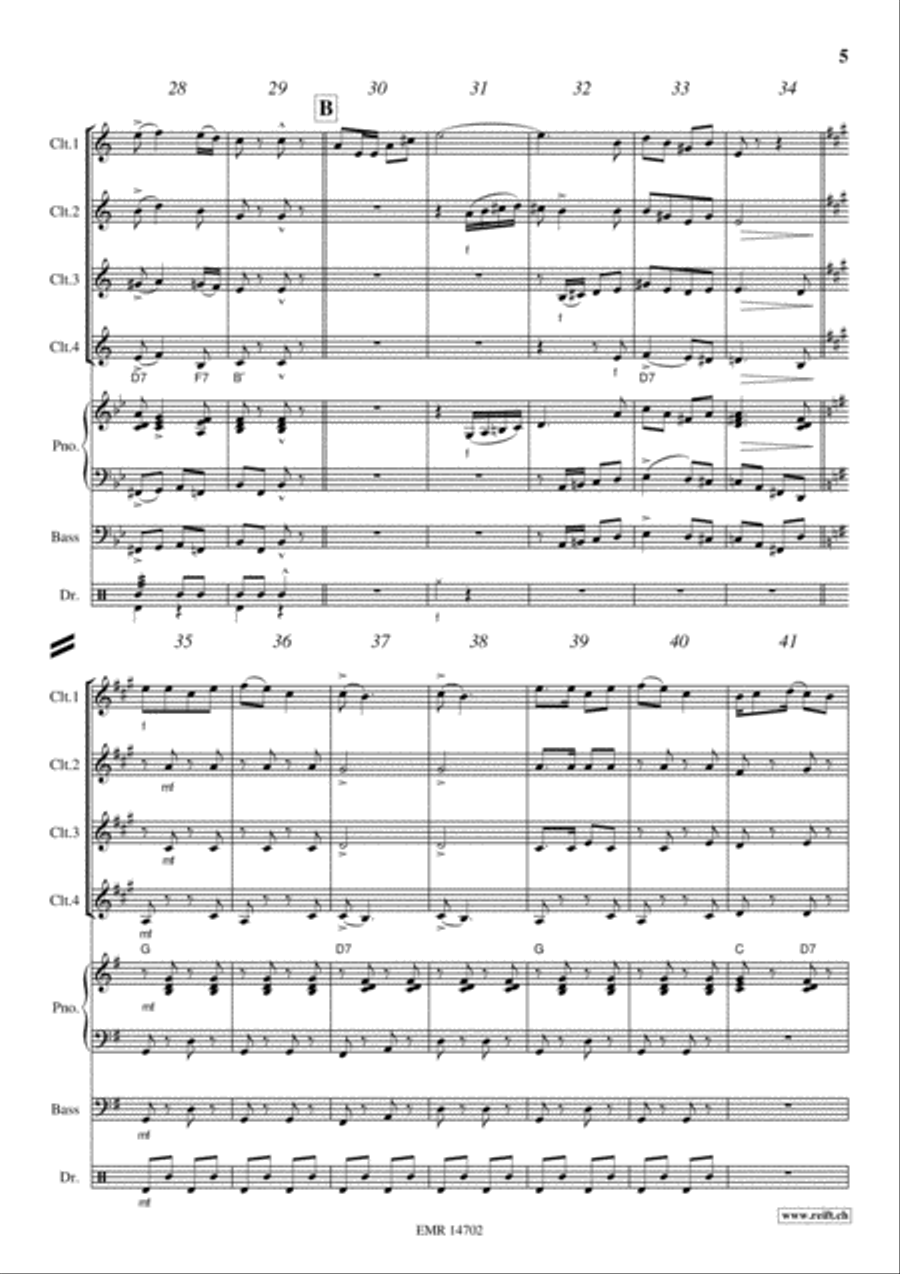 Camptown Races Camptown Races Clarinet scores gallery preview page 5