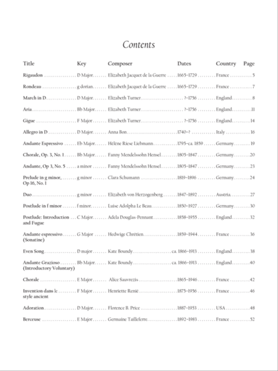 Women Composers' Album Organ scores gallery preview page 3