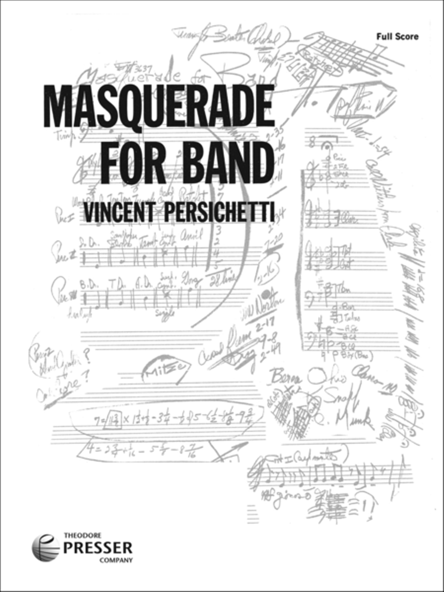 Masquerade For Band Concert Band scores gallery preview page 1