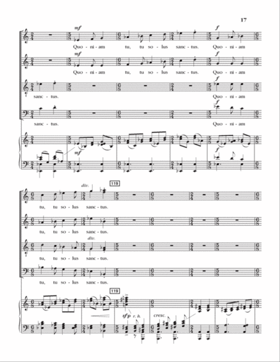 Gloria (SATB Version) (Choral Score) 4-Part scores gallery preview page 20