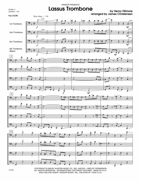 Lassus Trombone - Full Score