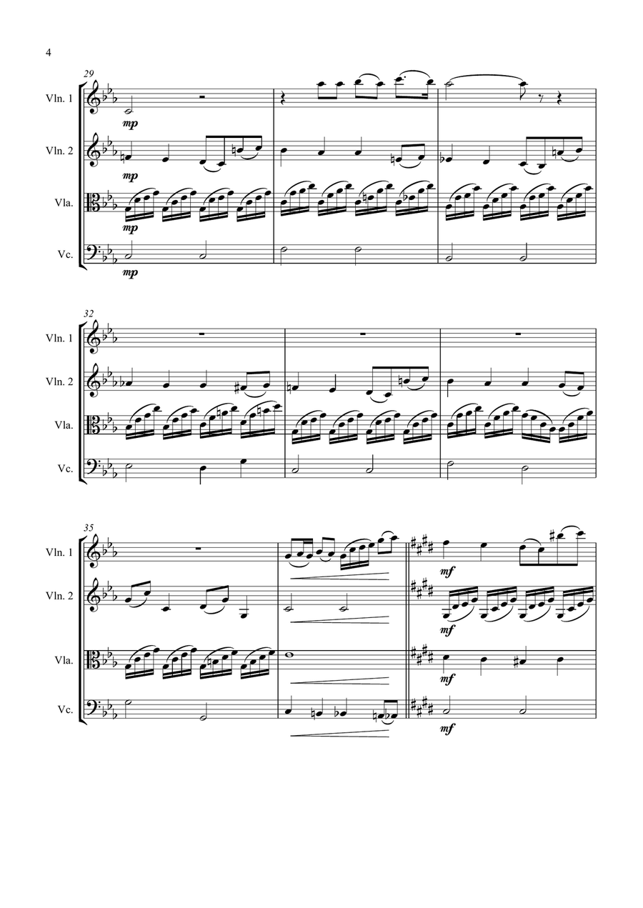 I Will Wait For You String Quartet scores gallery preview page 4