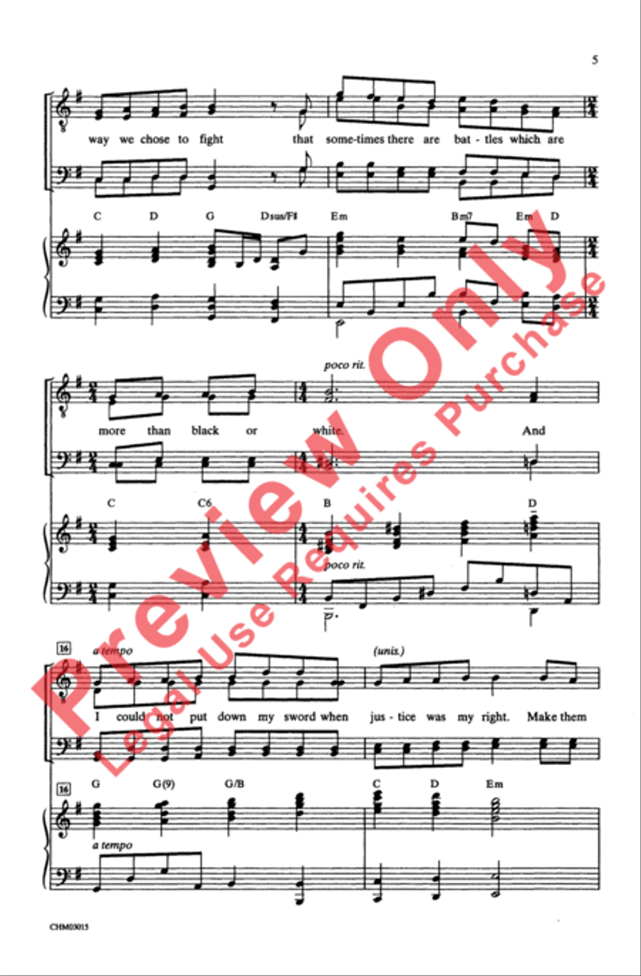 Make Them Hear You Make Them Hear You Men's Choir scores gallery preview page 4