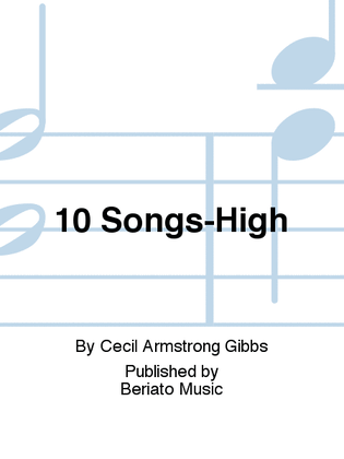 Book cover for 10 Songs-High
