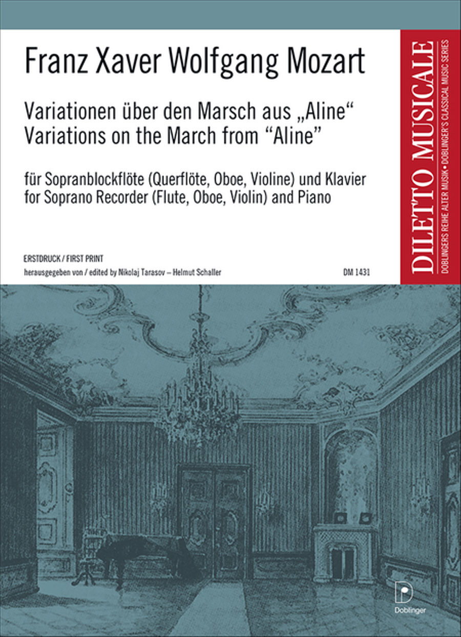 Variationen uber den Marsch aus ''Aline'' Recorder scores gallery preview page 1