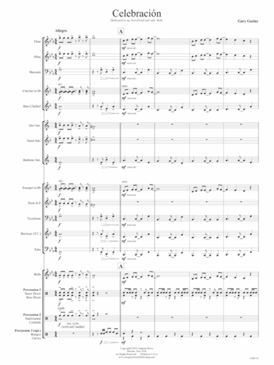 Celebracion Concert Band scores gallery preview page 4