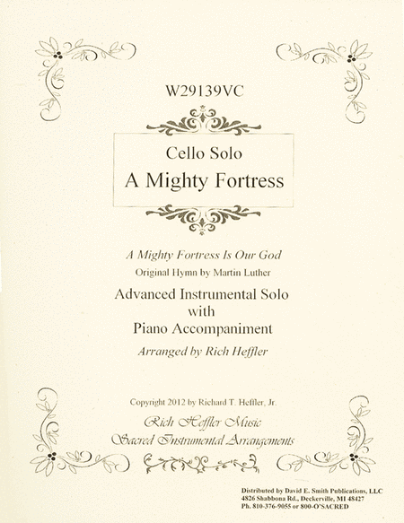 A Mighty Fortress Is Our God by Martin Luther Piano Accompaniment - Sheet Music