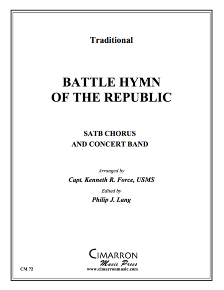 Battle Hymn of the Republic 4-Part scores gallery preview page 1