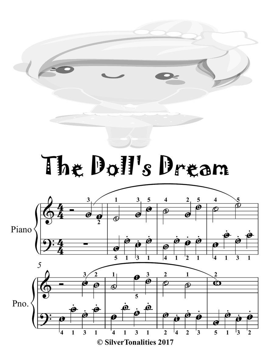 The Doll's Dream Opus 202 Number 4 Easy Piano Sheet Music