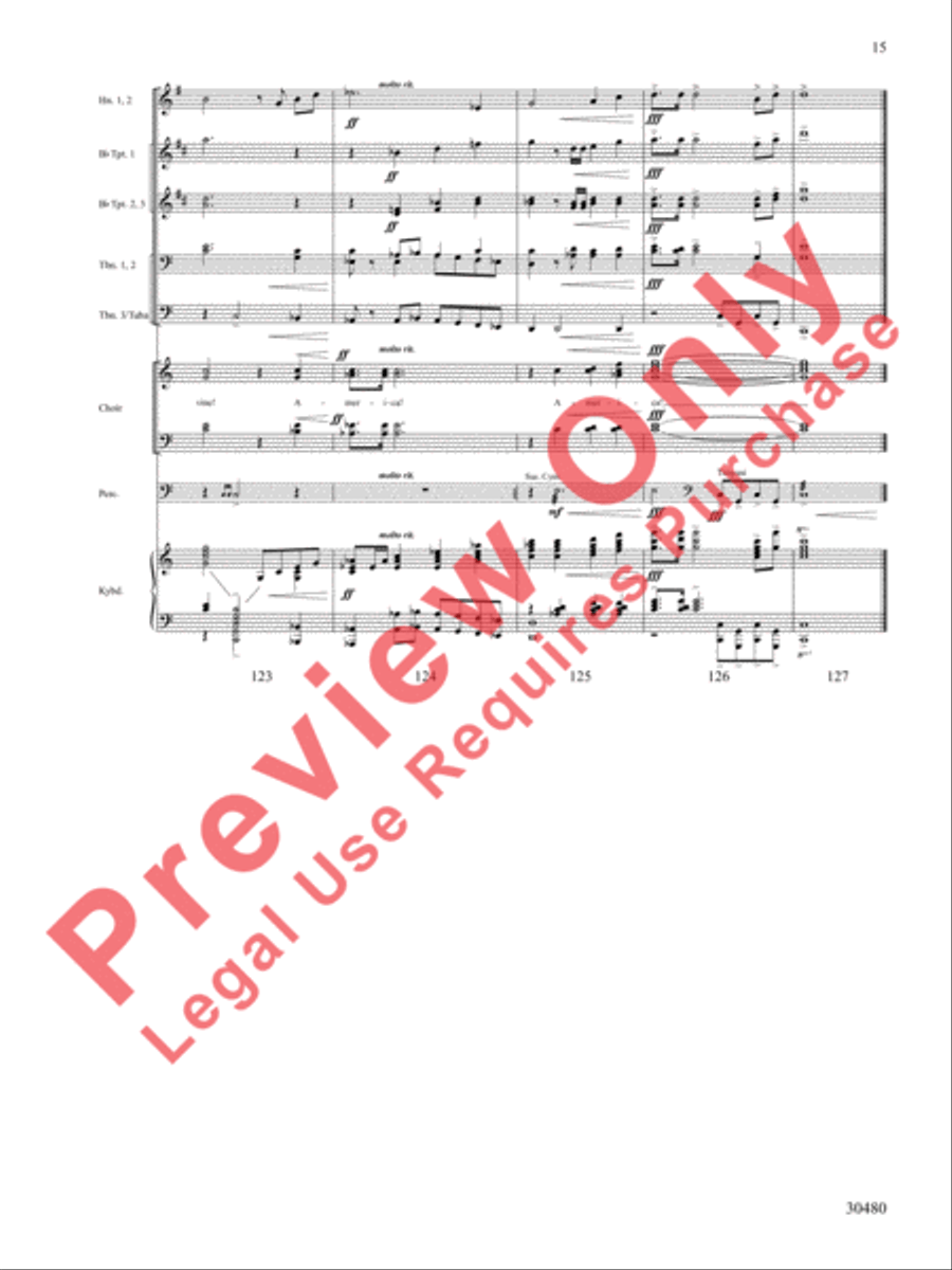 A Tribute to the Armed Services (A Medley) Choir scores gallery preview page 16