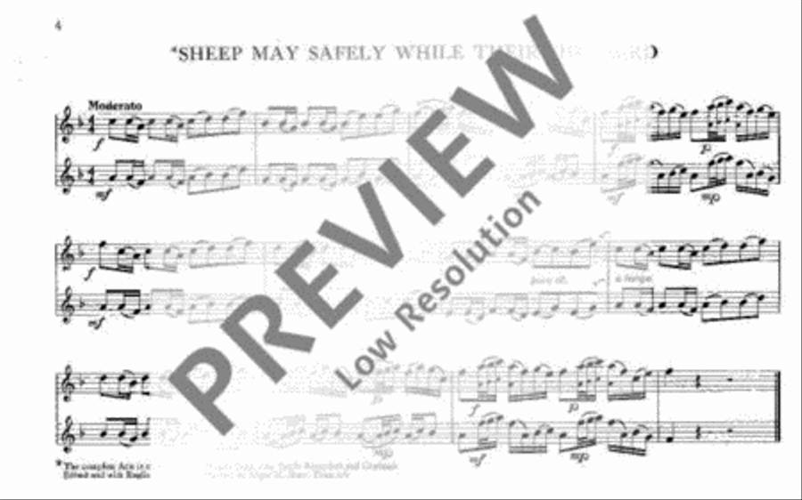 Movements by Bach Soprano Recorder scores gallery preview page 7