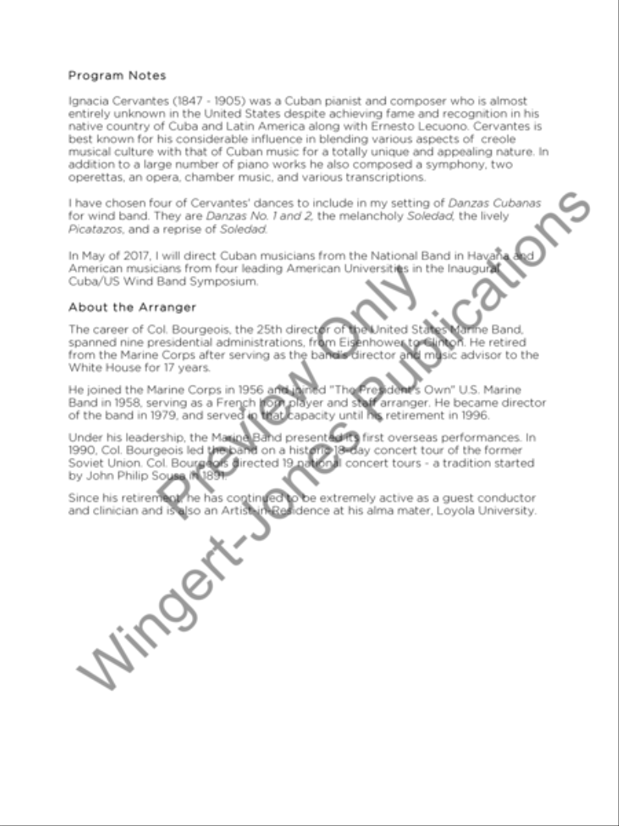 Danzas Cubanas Danzas Cubanas Concert Band scores gallery preview page 3