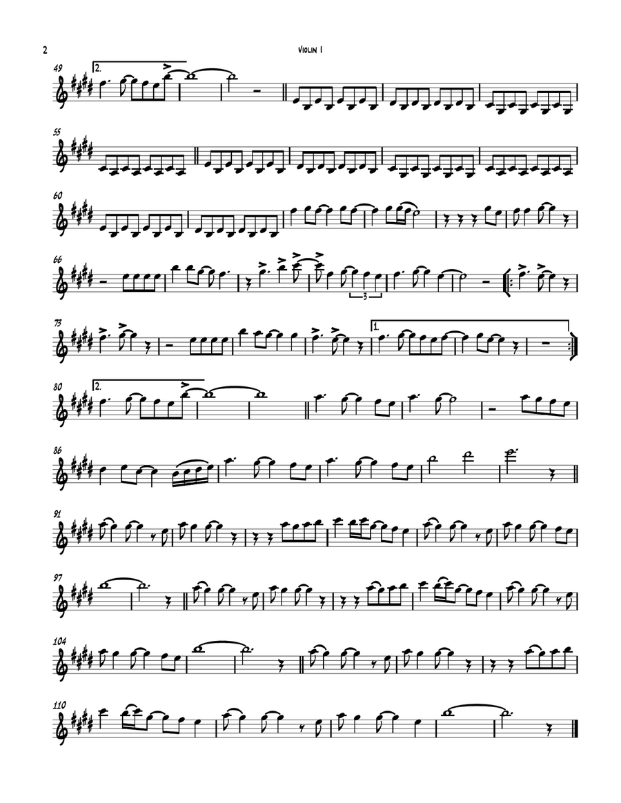 Don't Stop Believin' String Quartet scores gallery preview page 5