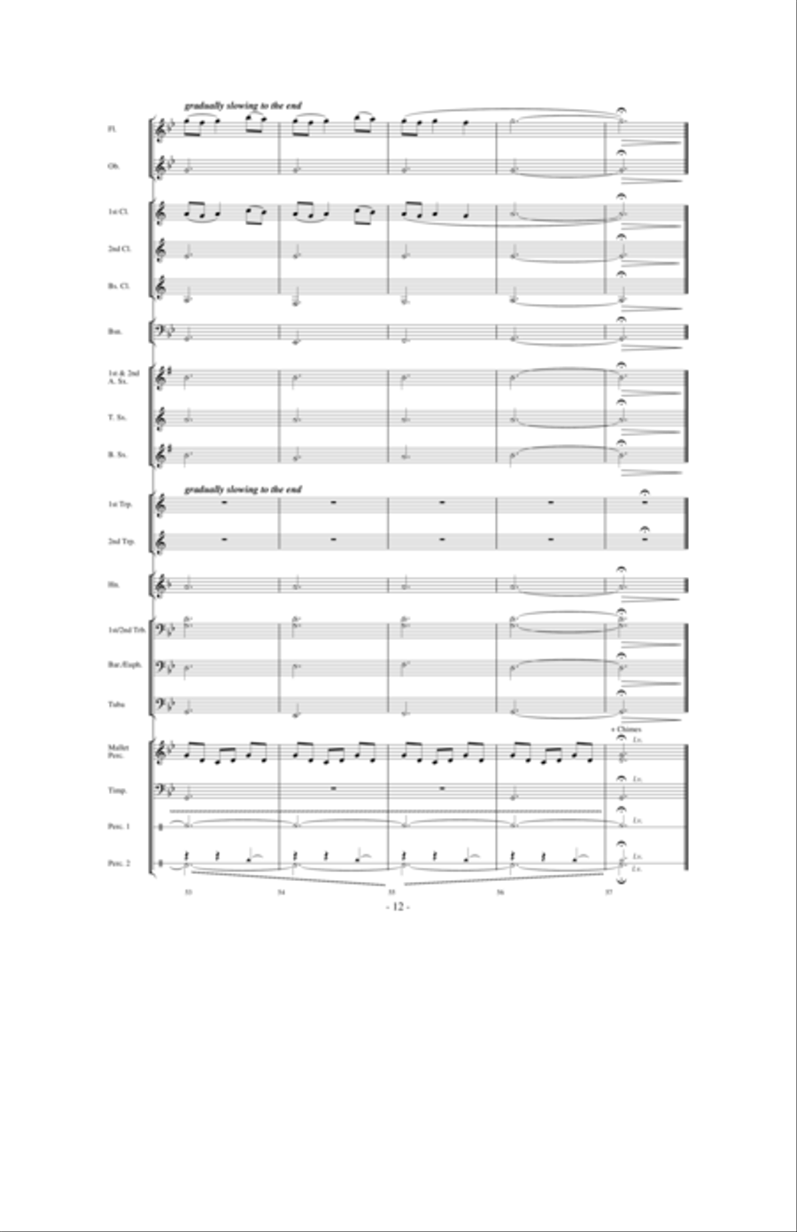The Falling Rain Concert Band scores gallery preview page 11
