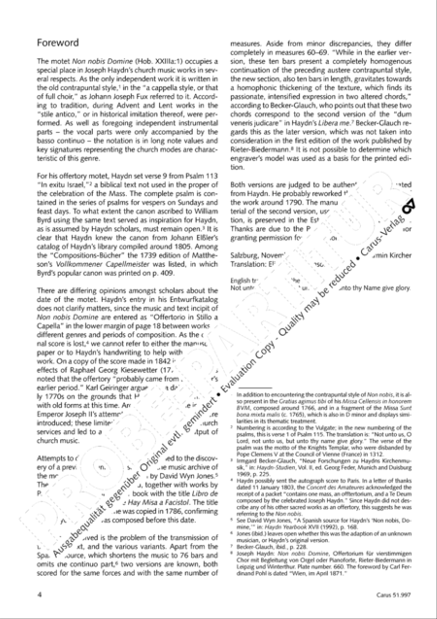 Non nobis Domine 4-Part scores gallery preview page 5