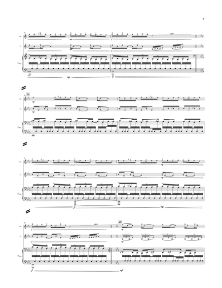 Metropolis (Movements 1-3), full trio for violin, clarinet, and piano image number null