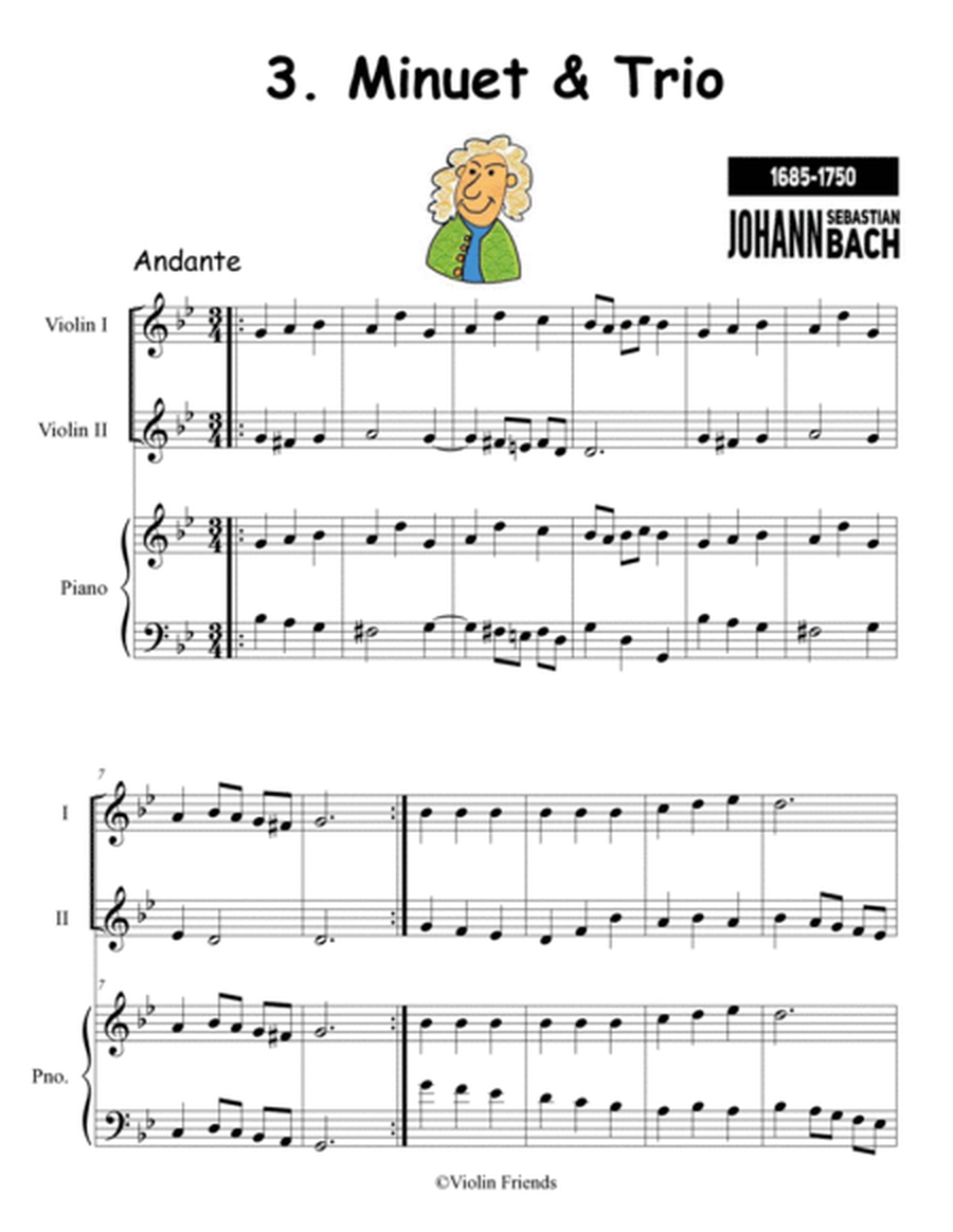 Piano Part for Violin Friends Violin Method Book 3: 34 Simplified Piano Parts image number null