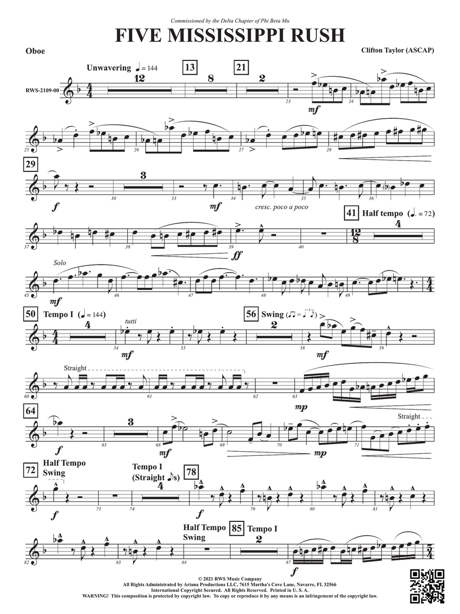 Five Mississippi Rush: Oboe