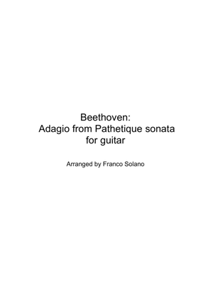 Adagio from Sonata Pathetique´s theme for guitar