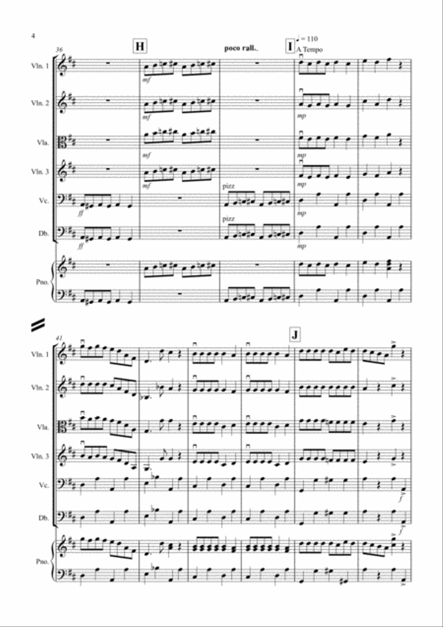 Dance of the Reed Pipes (Fantasia from Nutcracker) for String Orchestra String Orchestra scores gallery preview page 4