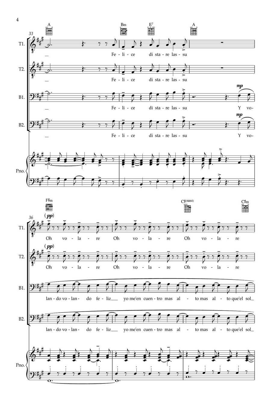 Volare Volare TTBB scores gallery preview page 4