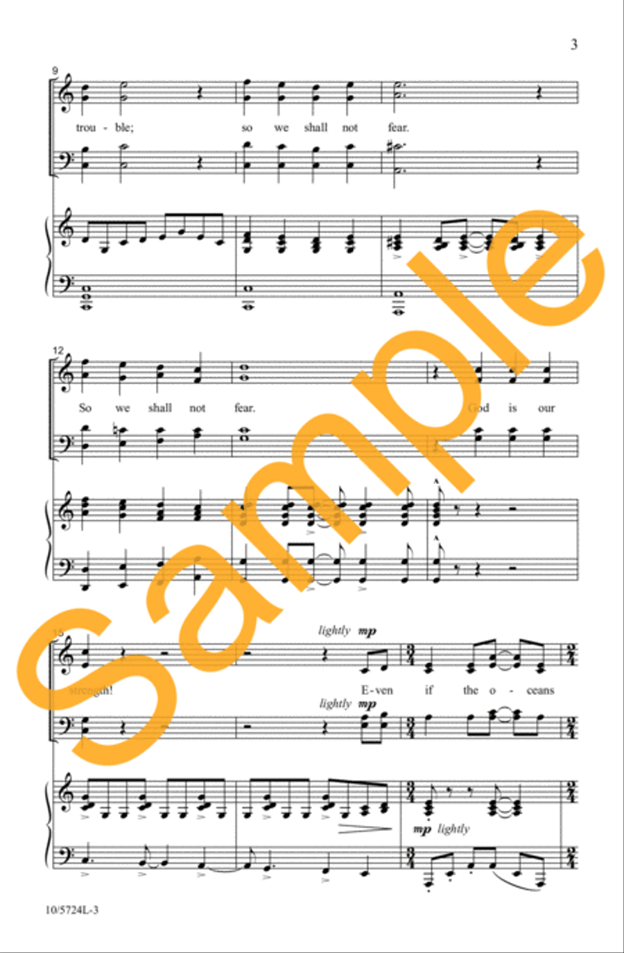 Psalm 46 4-Part scores gallery preview page 4