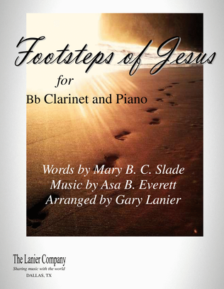 Book cover for FOOTSTEPS OF JESUS (for Bb Clarinet and Piano)