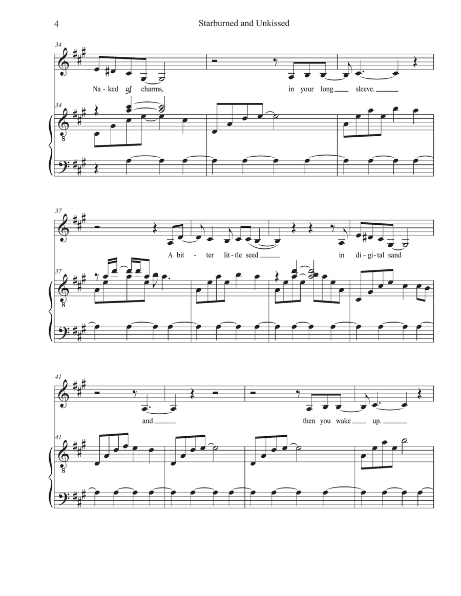 Starburned And Unkissed Voice scores gallery preview page 4