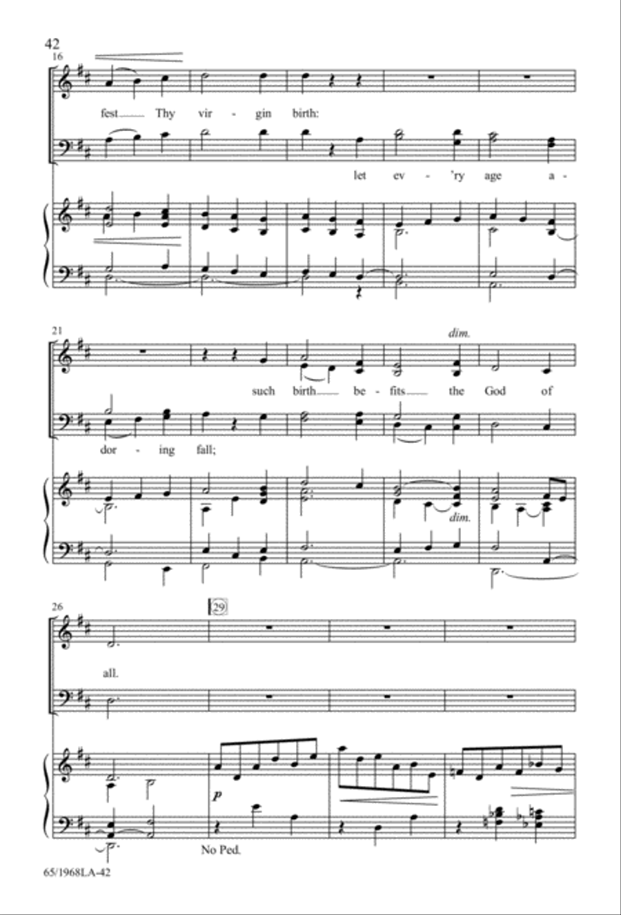 The Word Made Flesh 4-Part scores gallery preview page 44