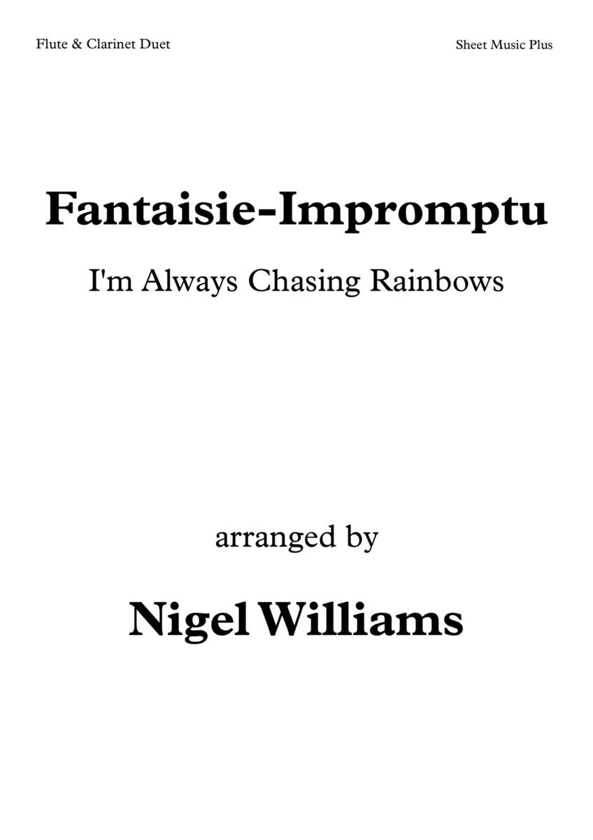 I'm Always Chasing Rainbows, duet for Flute and Clarinet image number null