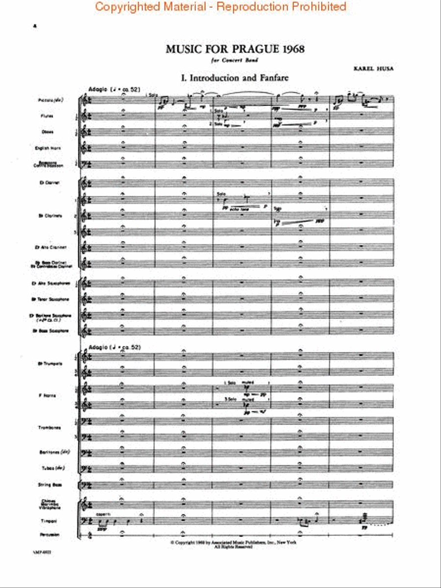 Music for Prague (1968) Music for Prague (1968) Concert Band scores gallery preview page 2