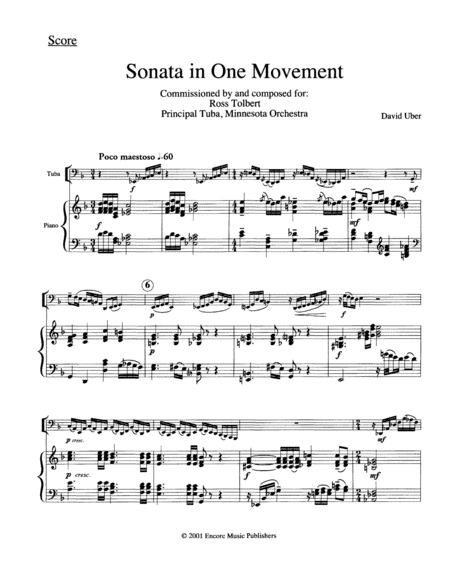 Sonata in One Movement