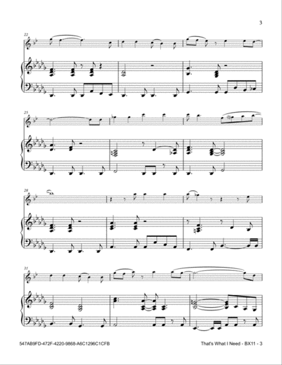 That's What I Need Baritone Saxophone scores gallery preview page 3