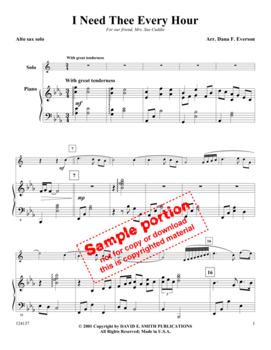 I Need Thee Every Hour Flute scores gallery preview page 2