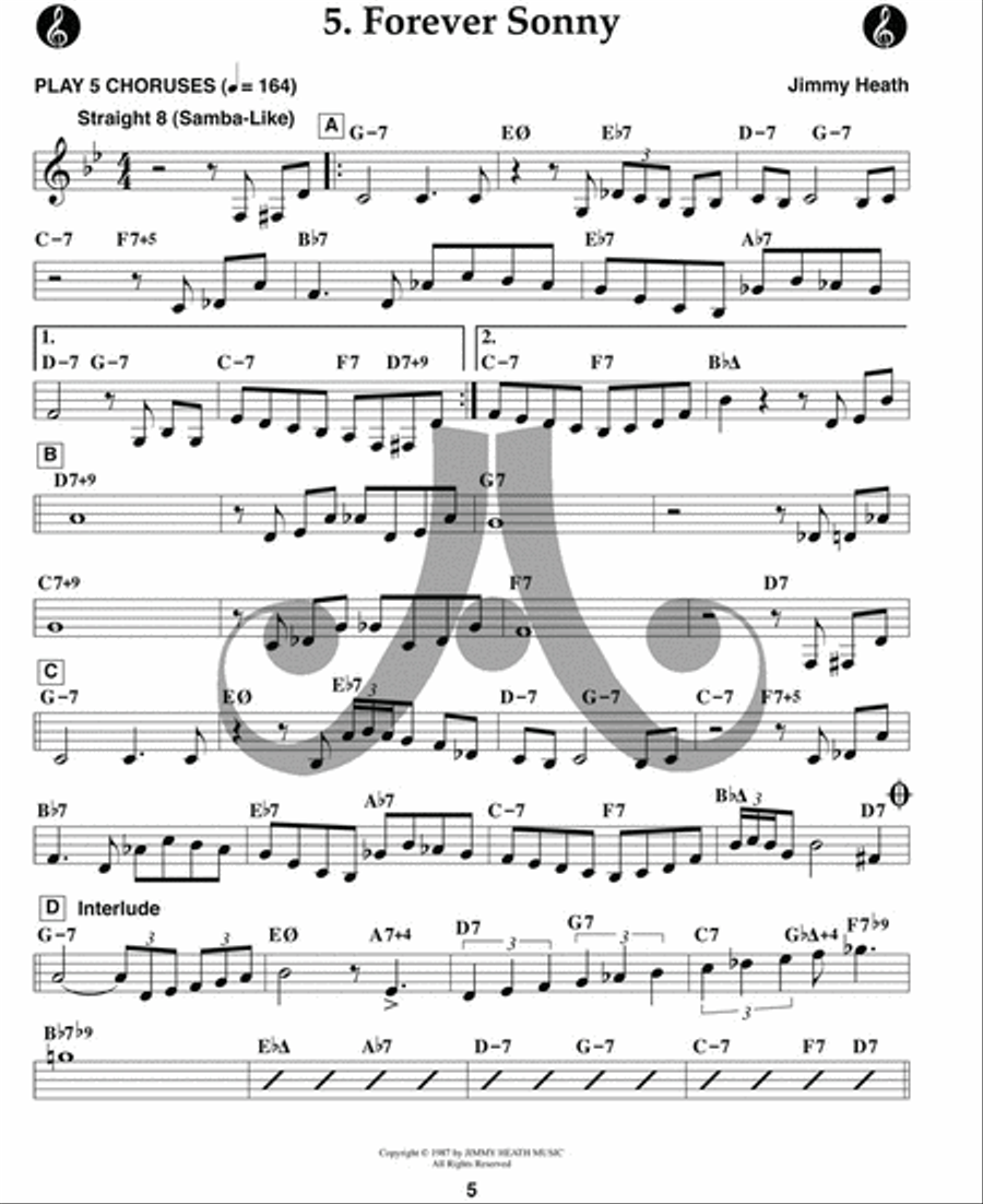 Volume 122 - Jimmy Heath Tenor Saxophone scores gallery preview page 15