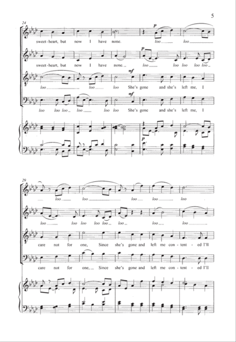 Green grow the lilacs 4-Part scores gallery preview page 5
