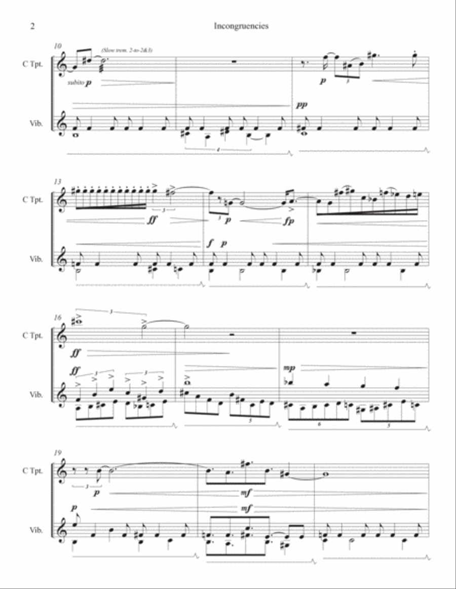 Incongruencies Incongruencies Trumpet Duet scores gallery preview page 6