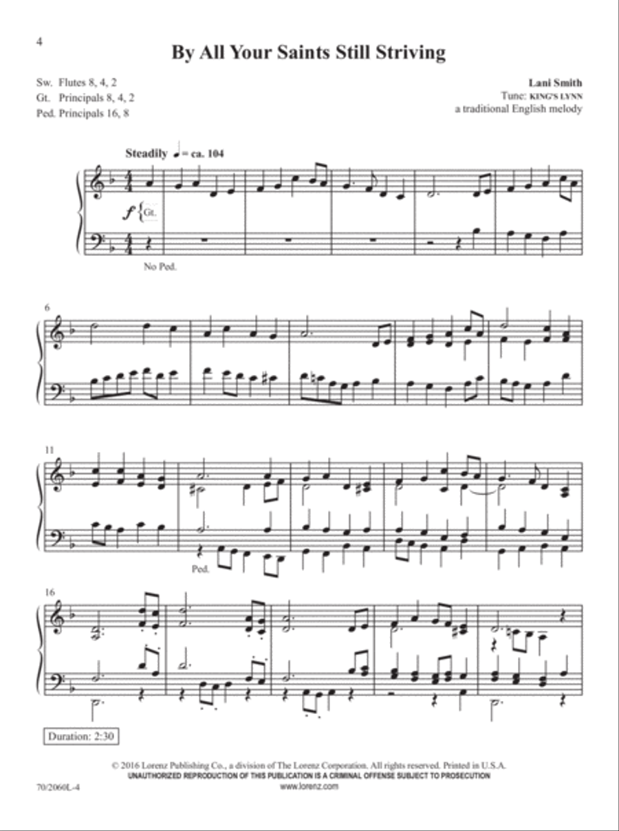 Easy Organ Library, Vol. 62 Organ Solo scores gallery preview page 3