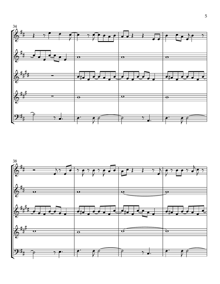 Sailing Woodwind Quintet scores gallery preview page 5