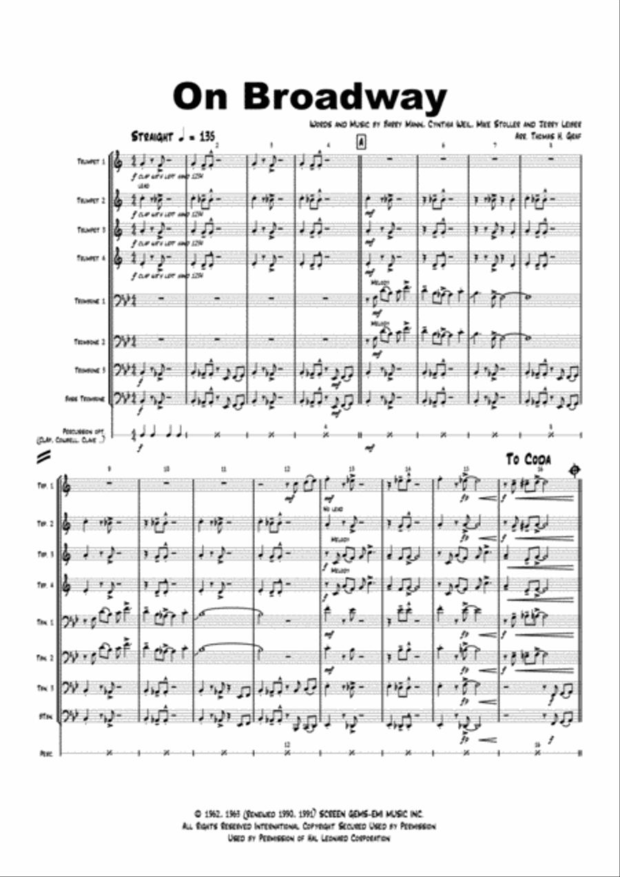 On Broadway Jazz Ensemble scores gallery preview page 3