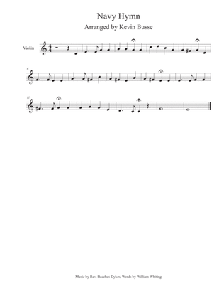Navy Hymn - Violin