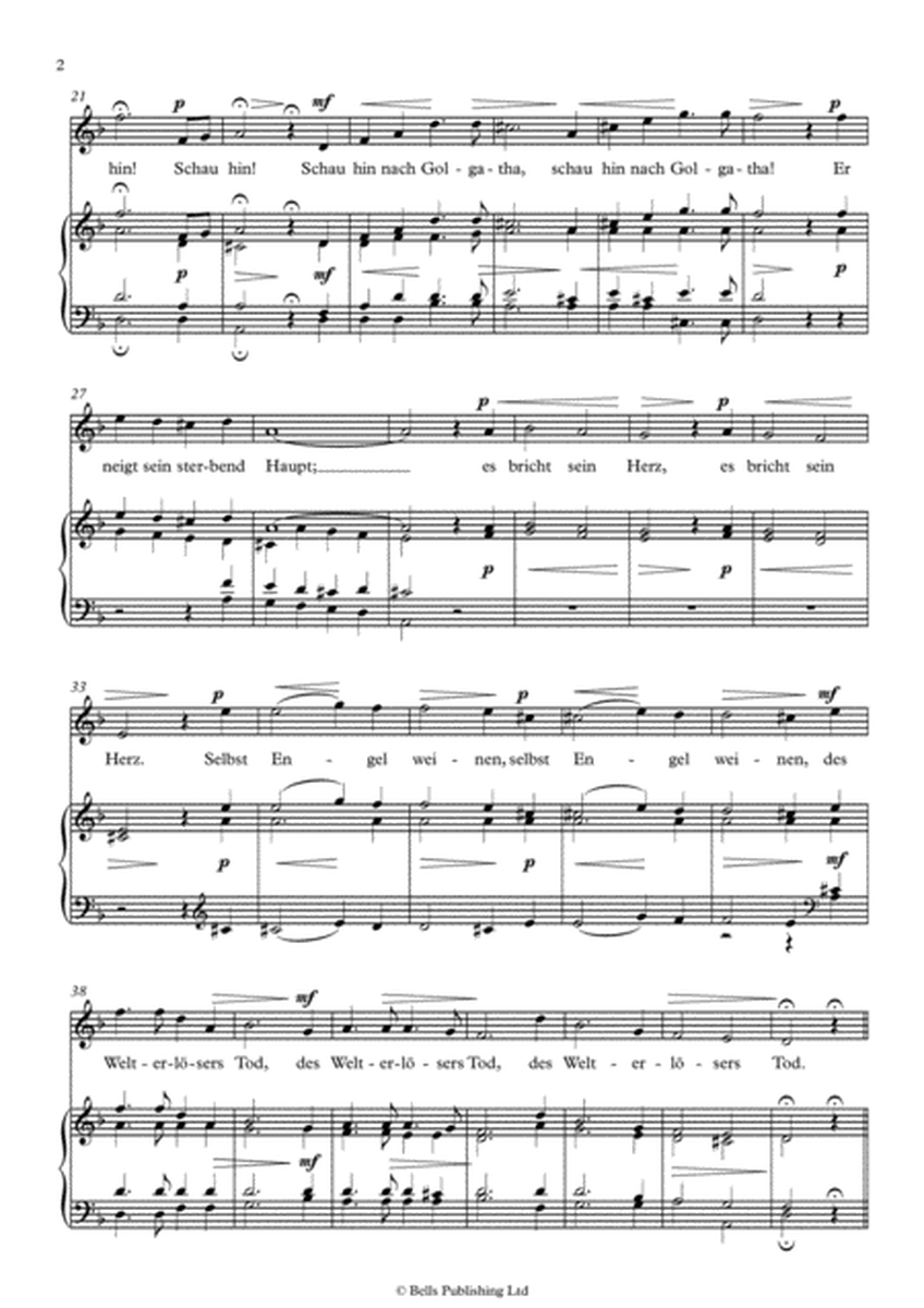 Der Tod des Erlosers, Op. 9 No. 4 (Solo song) (D minor)