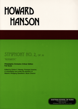 Book cover for Symphony No. 2, Op. 30, Romantic